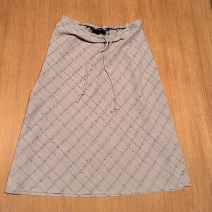 Midi polyester skirt | Size Small | Hillard & Hanson